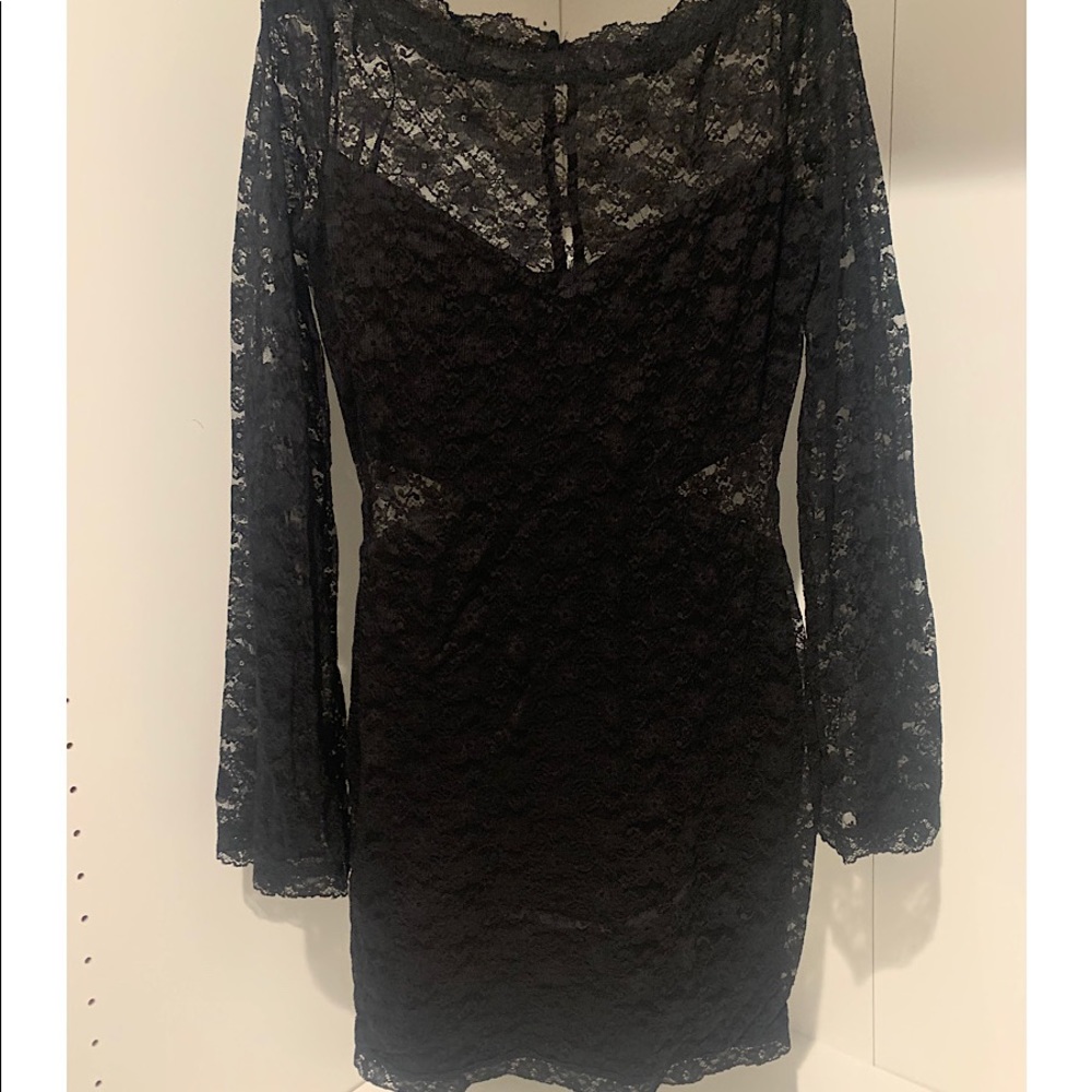 Free People lace mini dress size medium
